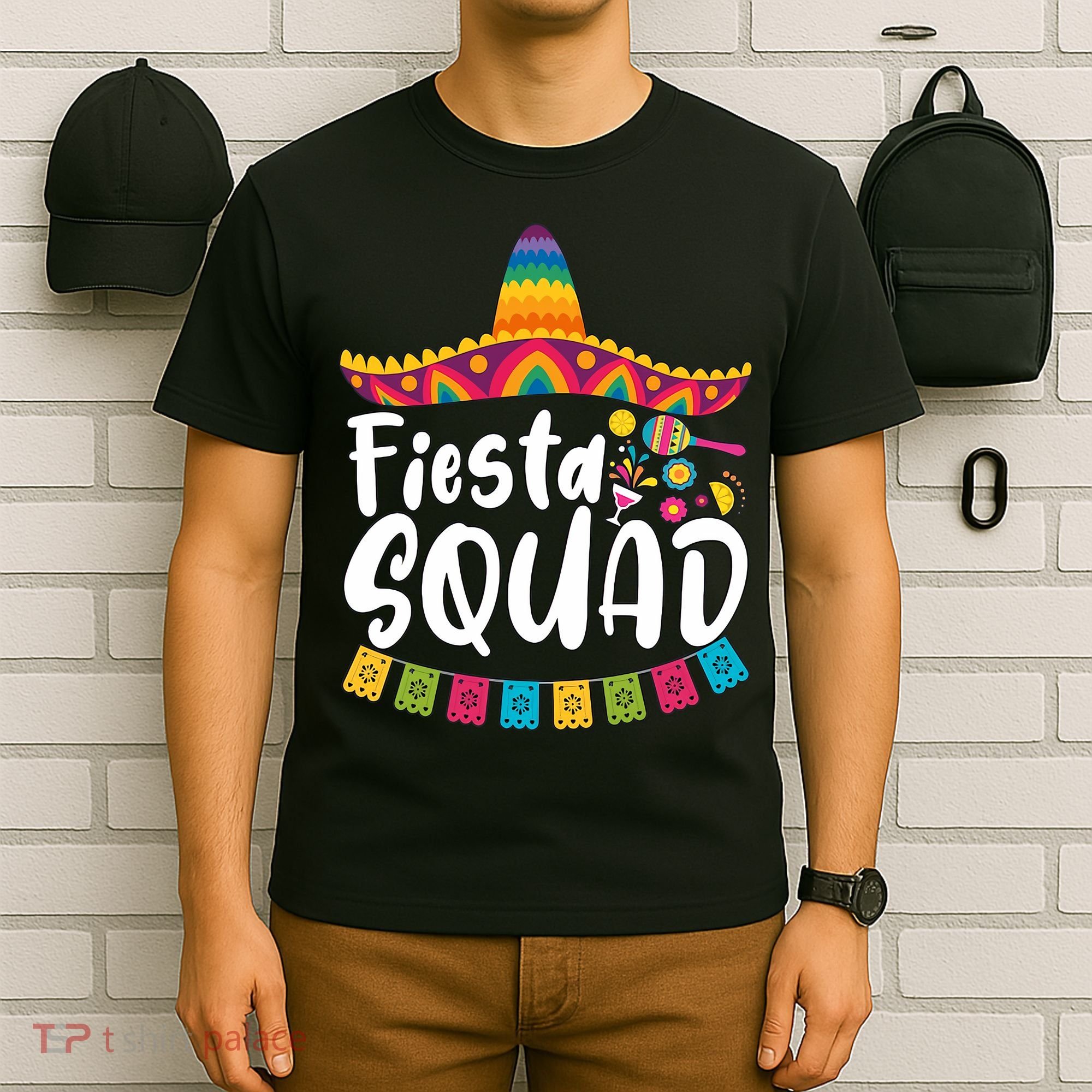 Fiesta Squad Bridesmaid Mexican Fiesta Cinco De Mayo Fiesta Party T-Shirt