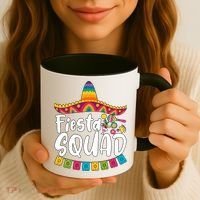 Fiesta Squad Bridesmaid Mexican Fiesta Cinco De Mayo Fiesta Party Coffee Mug thumb 3