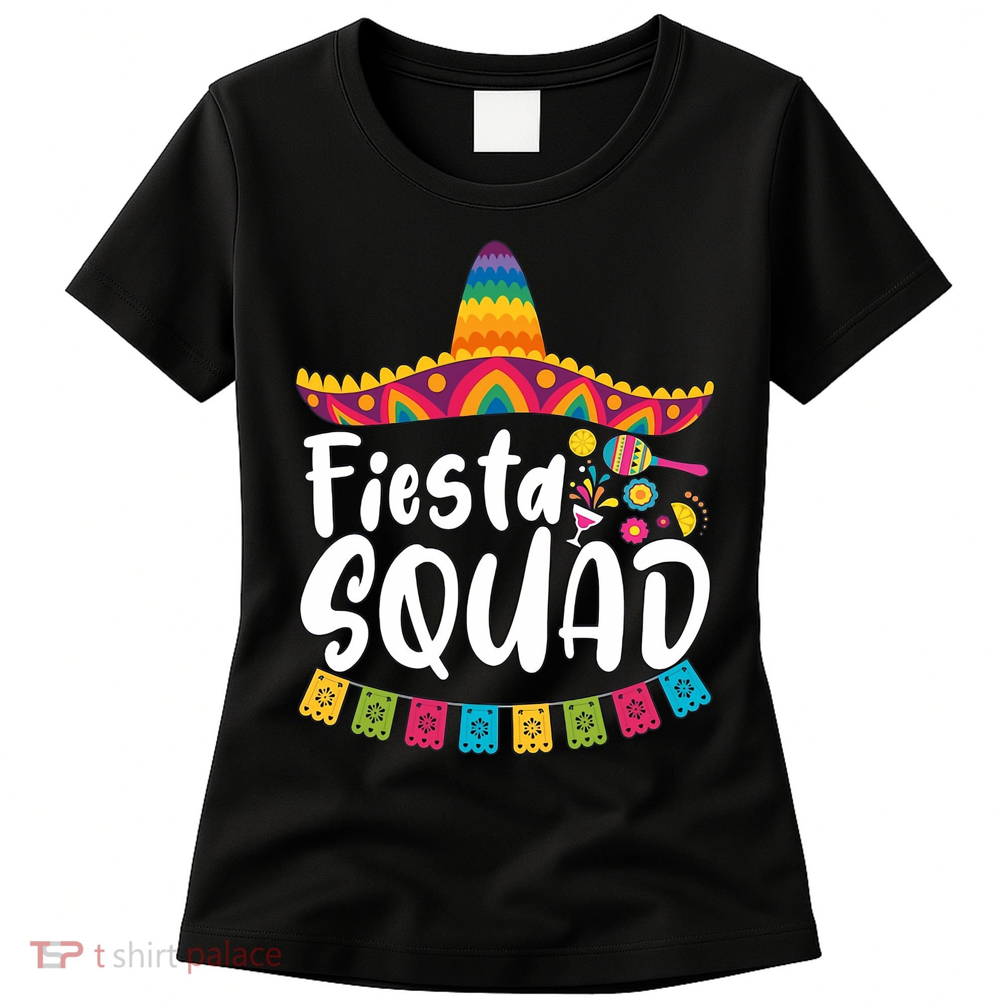 Fiesta Squad Bridesmaid Mexican Fiesta Cinco De Mayo Fiesta Party Women's T-Shirt