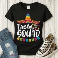 Fiesta Squad Bridesmaid Mexican Fiesta Cinco De Mayo Fiesta Party Women's T-Shirt thumb 3