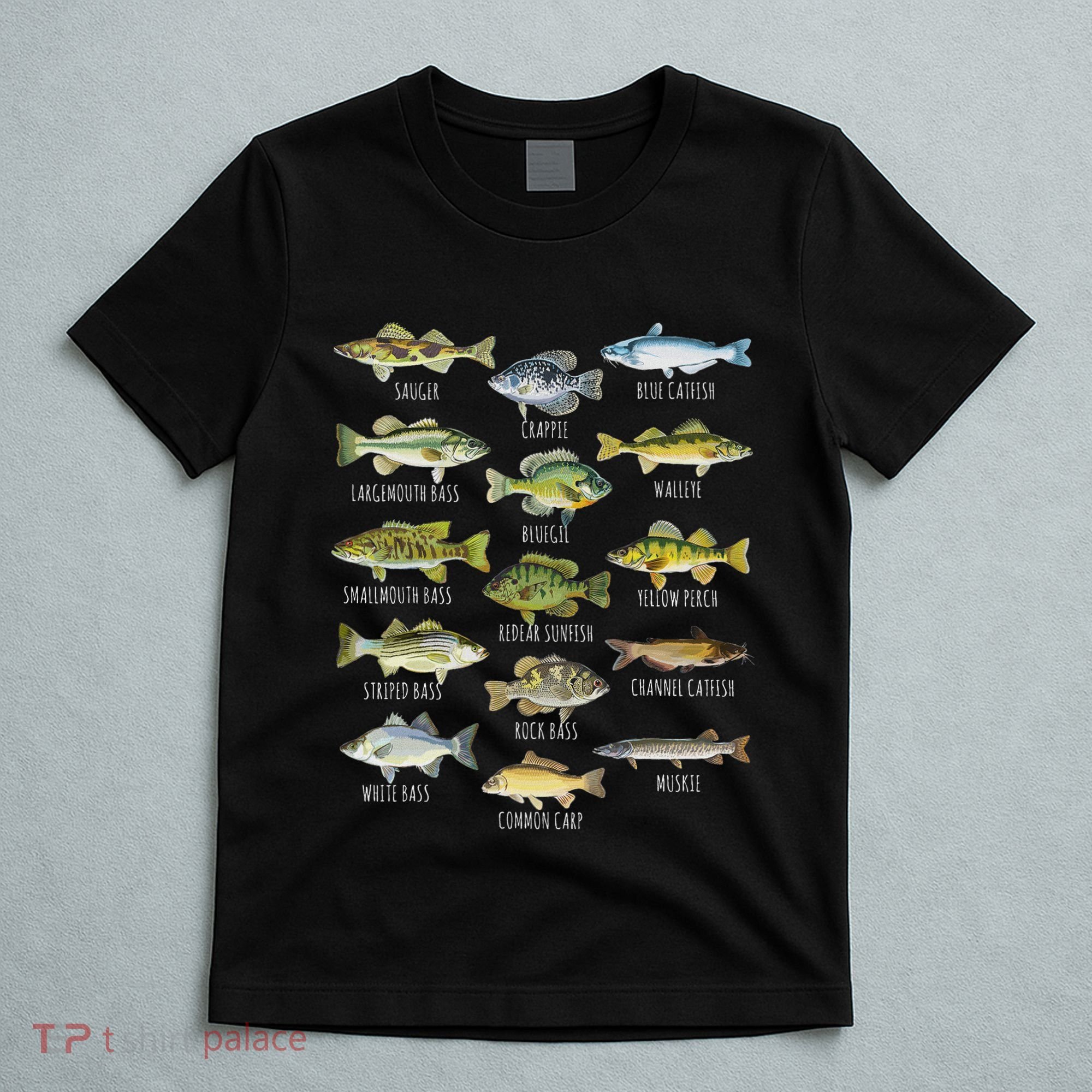 Fish Species Biology Types Of Freshwater Fish Fishing T-Shirt