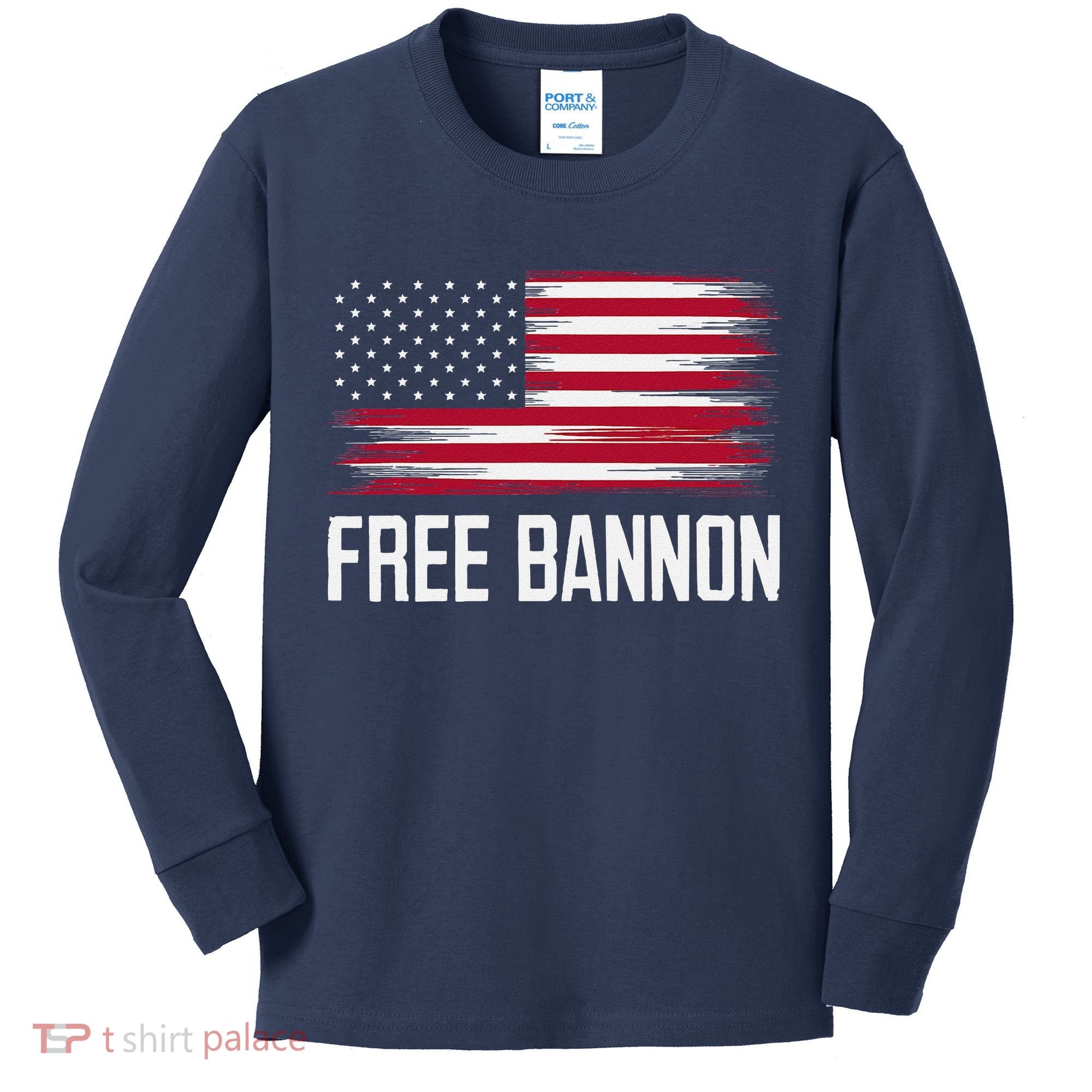 Free Steve Bannon Kids Long Sleeve Shirt