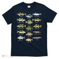 Fish Species Biology Types Of Freshwater Fish Fishing T-Shirt thumb 0
