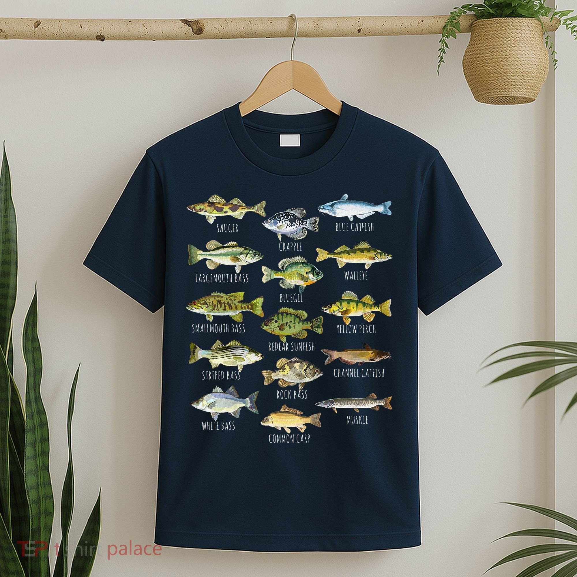 Fish Species Biology Types Of Freshwater Fish Fishing T-Shirt
