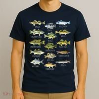 Fish Species Biology Types Of Freshwater Fish Fishing T-Shirt thumb 3