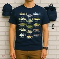 Fish Species Biology Types Of Freshwater Fish Fishing T-Shirt thumb 6