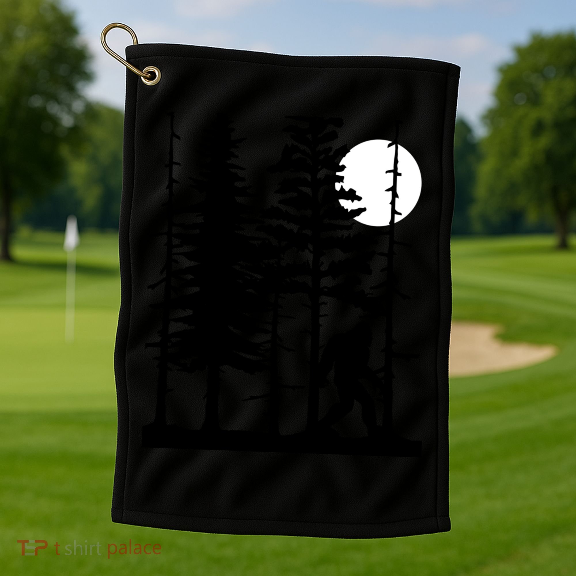 For Sasquatch Believers Gift Golf Towel