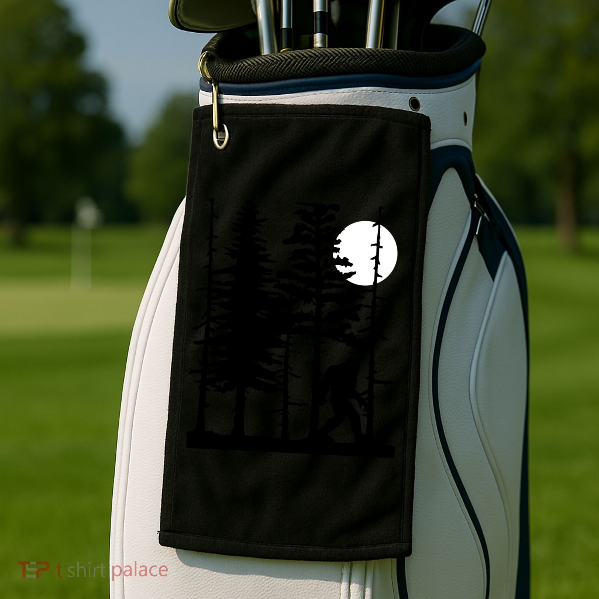 For Sasquatch Believers Gift Golf Towel