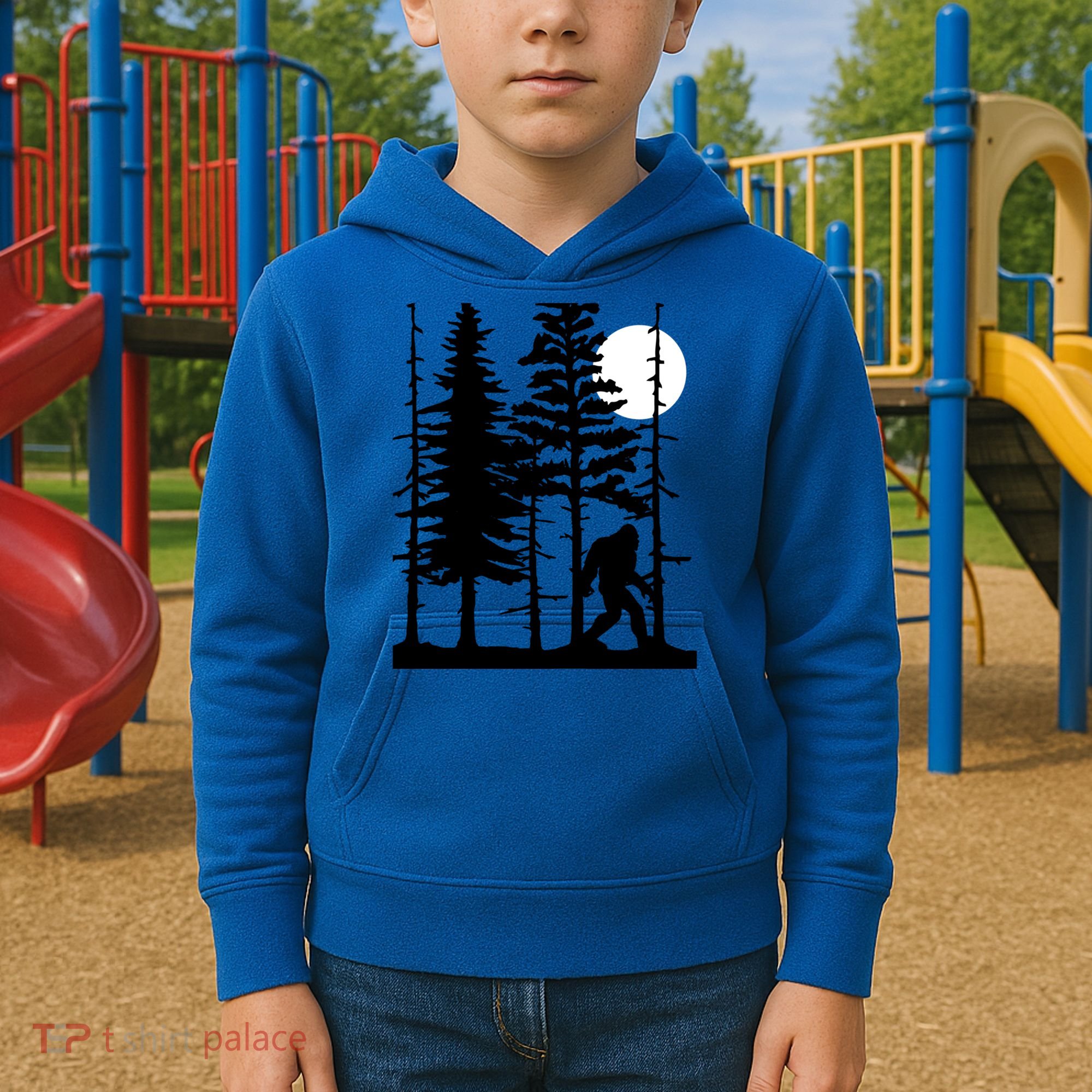 For Sasquatch Believers Gift Kids Hoodie