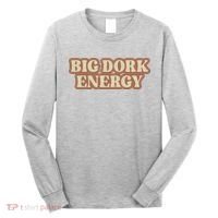 Funny Saying Big Dork Energy 70s Retro Style Long Sleeve Shirt thumb 0
