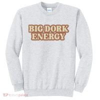 Funny Saying Big Dork Energy 70s Retro Style Sweatshirt thumb 0