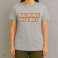 Funny Saying Big Dork Energy 70s Retro Style T-Shirt thumb 4