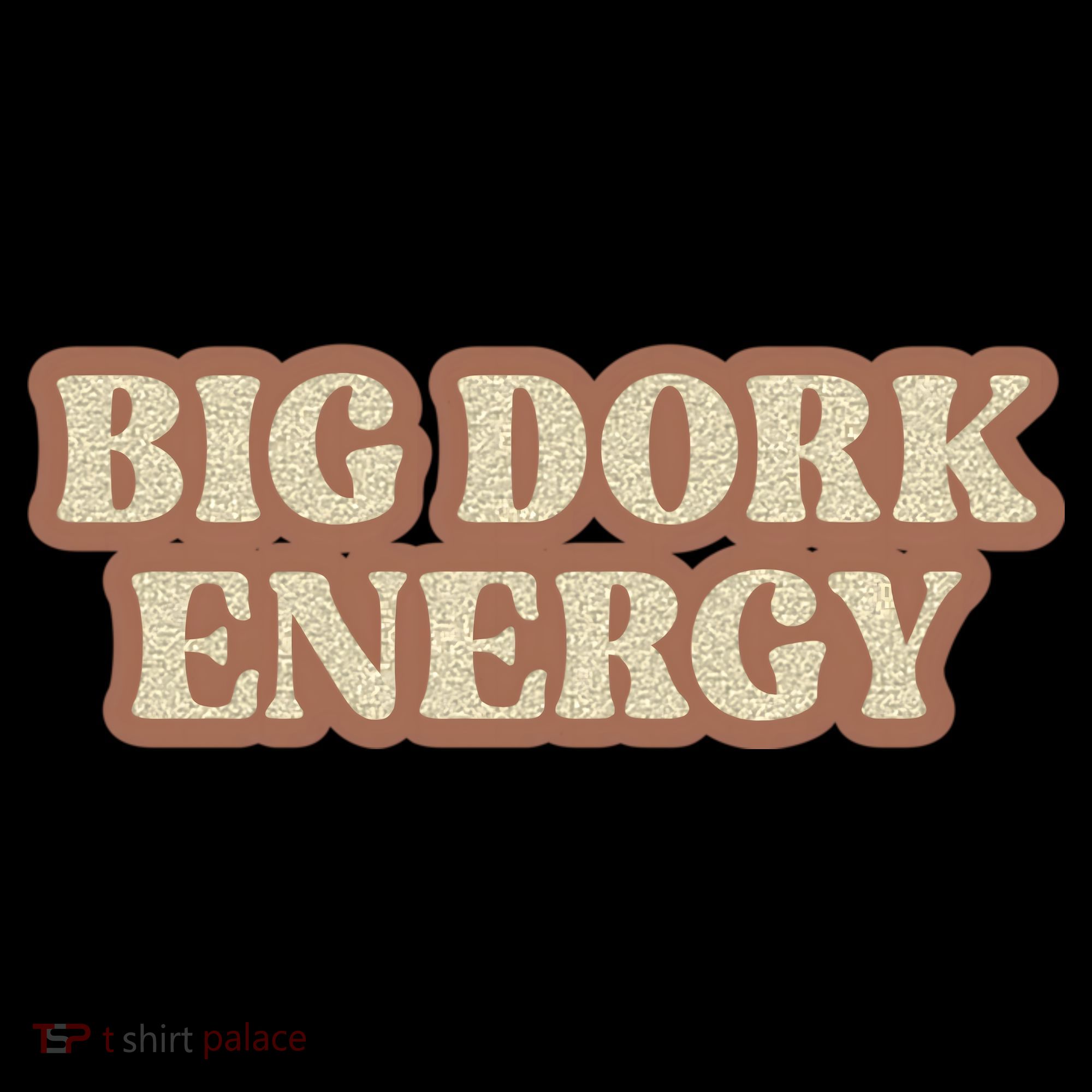 Funny Saying Big Dork Energy 70s Retro Style Hoodie