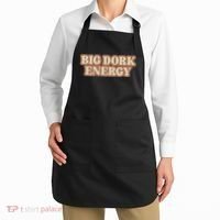 Funny Saying Big Dork Energy 70s Retro Style Apron thumb 2