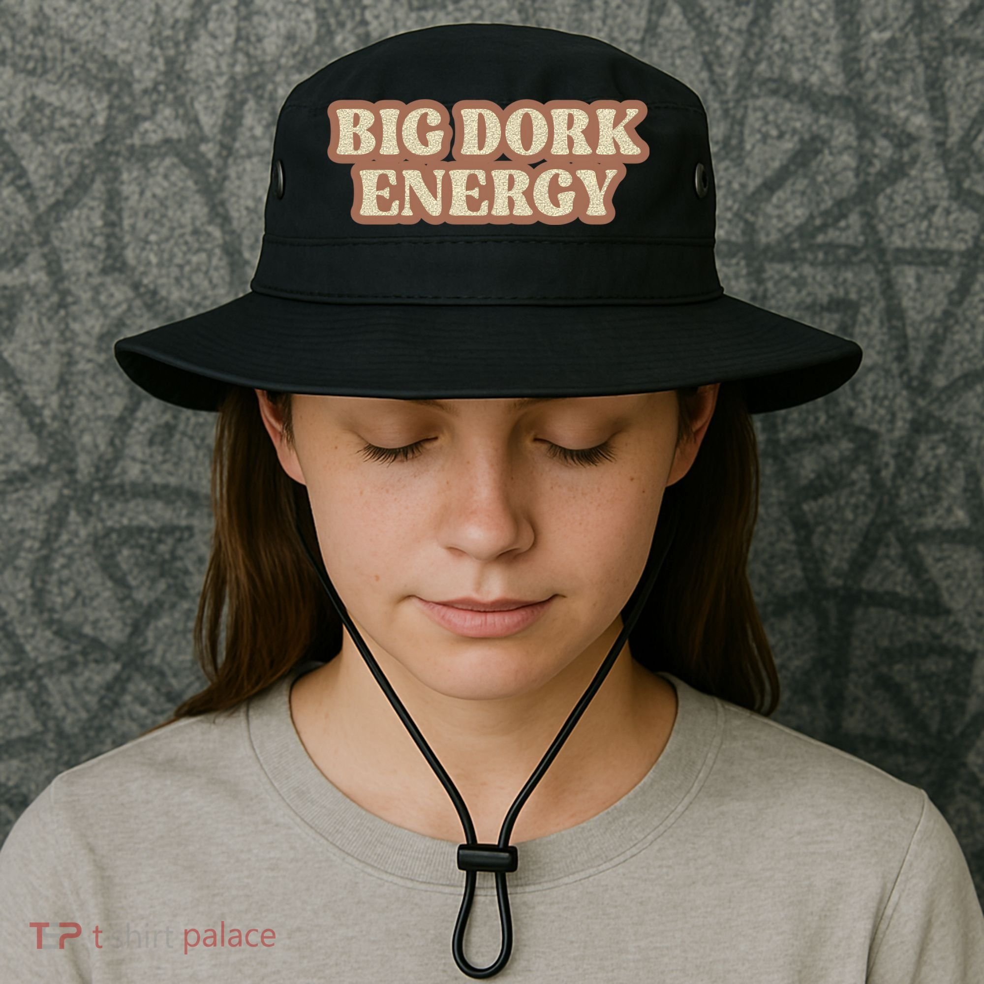 Funny Saying Big Dork Energy 70s Retro Style Bucket Hat