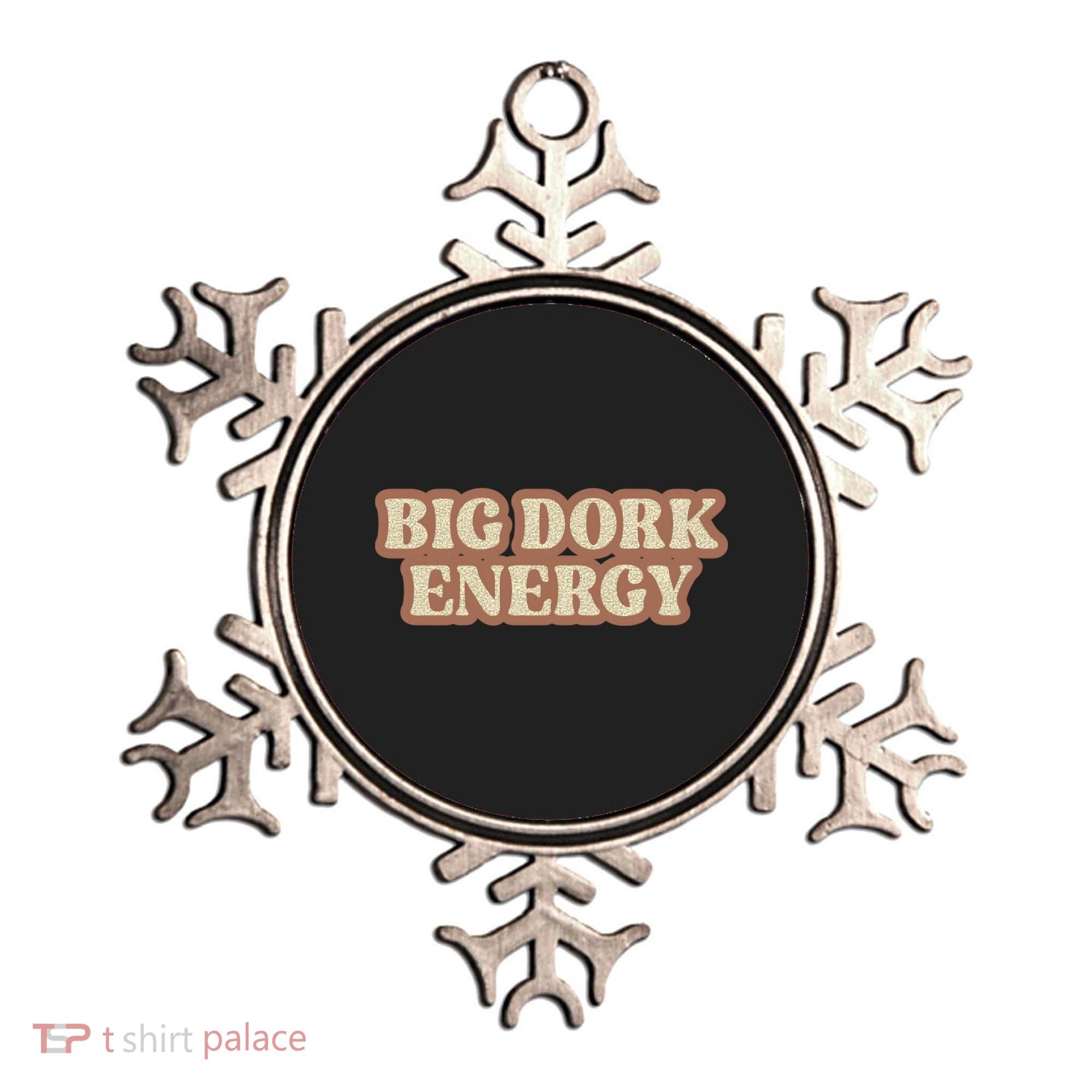 Funny Saying Big Dork Energy 70s Retro Style Ornament