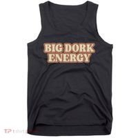 Funny Saying Big Dork Energy 70s Retro Style Tank Top thumb 0