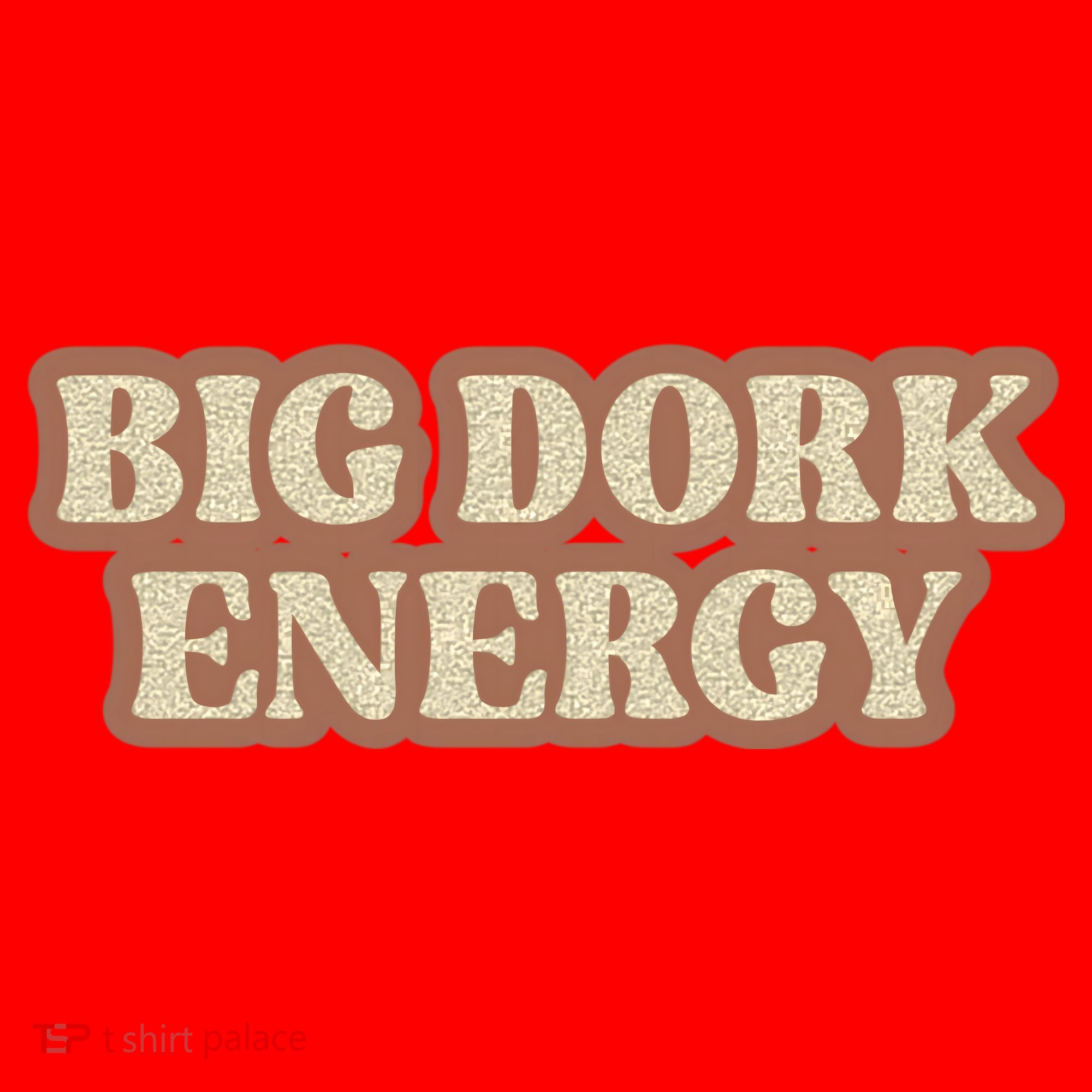 Funny Saying Big Dork Energy 70s Retro Style Santa Hat