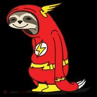 Flash Sloth Cool Nerd Gift For Him Toddler Hoodie thumb 2