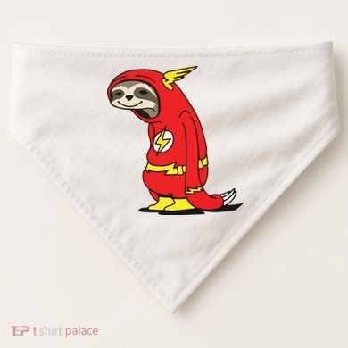 Flash Sloth Cool Nerd Gift For Him USA-Made Doggie Bandana