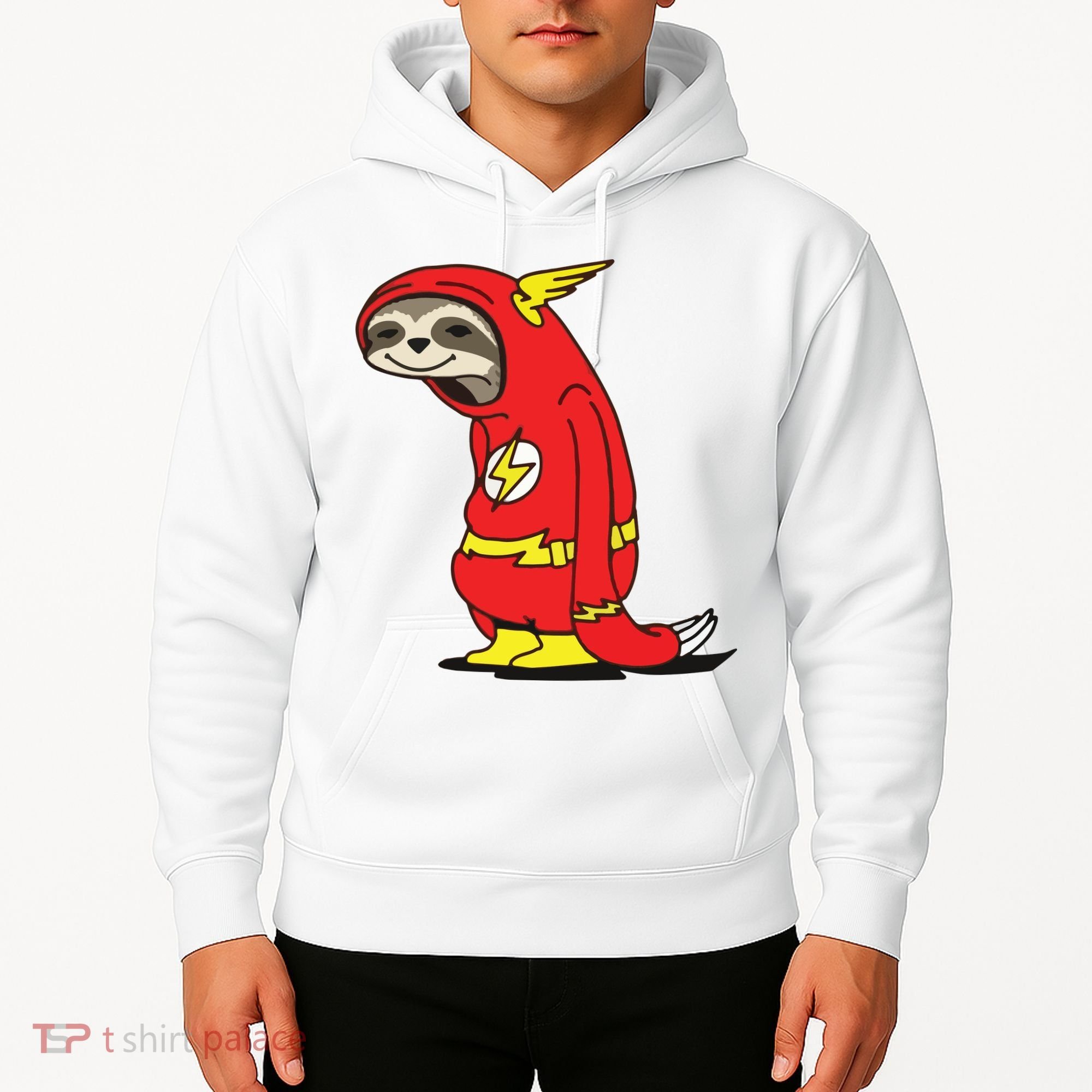 Flash Sloth Cool Nerd Gift For Him Hoodie