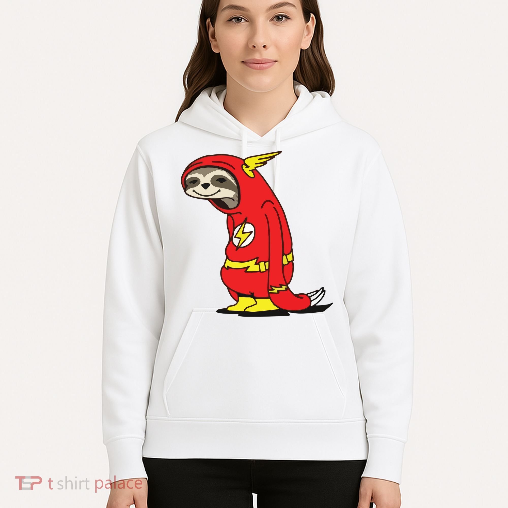 Flash Sloth Cool Nerd Gift For Him Hoodie