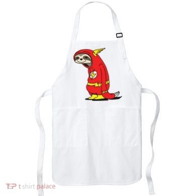 Flash Sloth Cool Nerd Gift For Him Apron