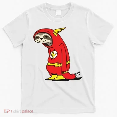 Flash Sloth Cool Nerd Gift For Him T-Shirt