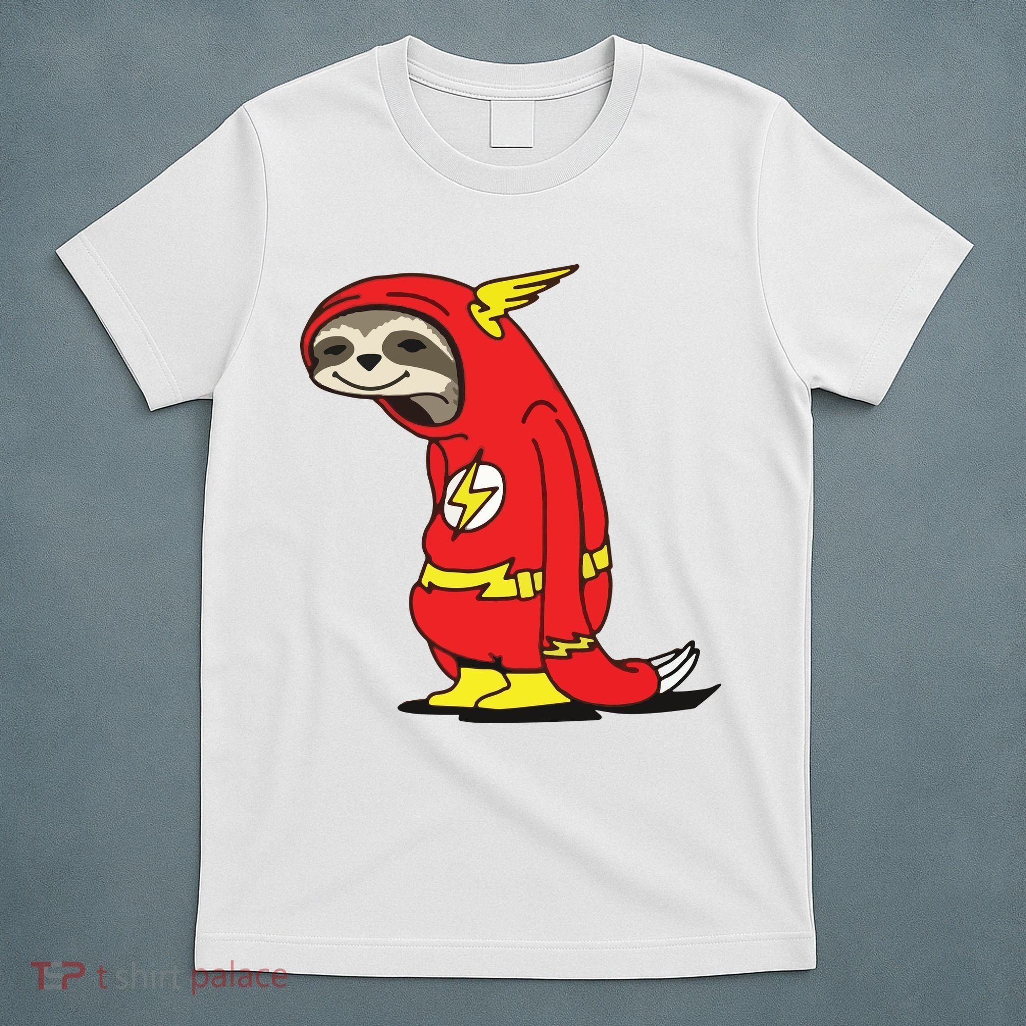 Flash Sloth Cool Nerd Gift For Him T-Shirt