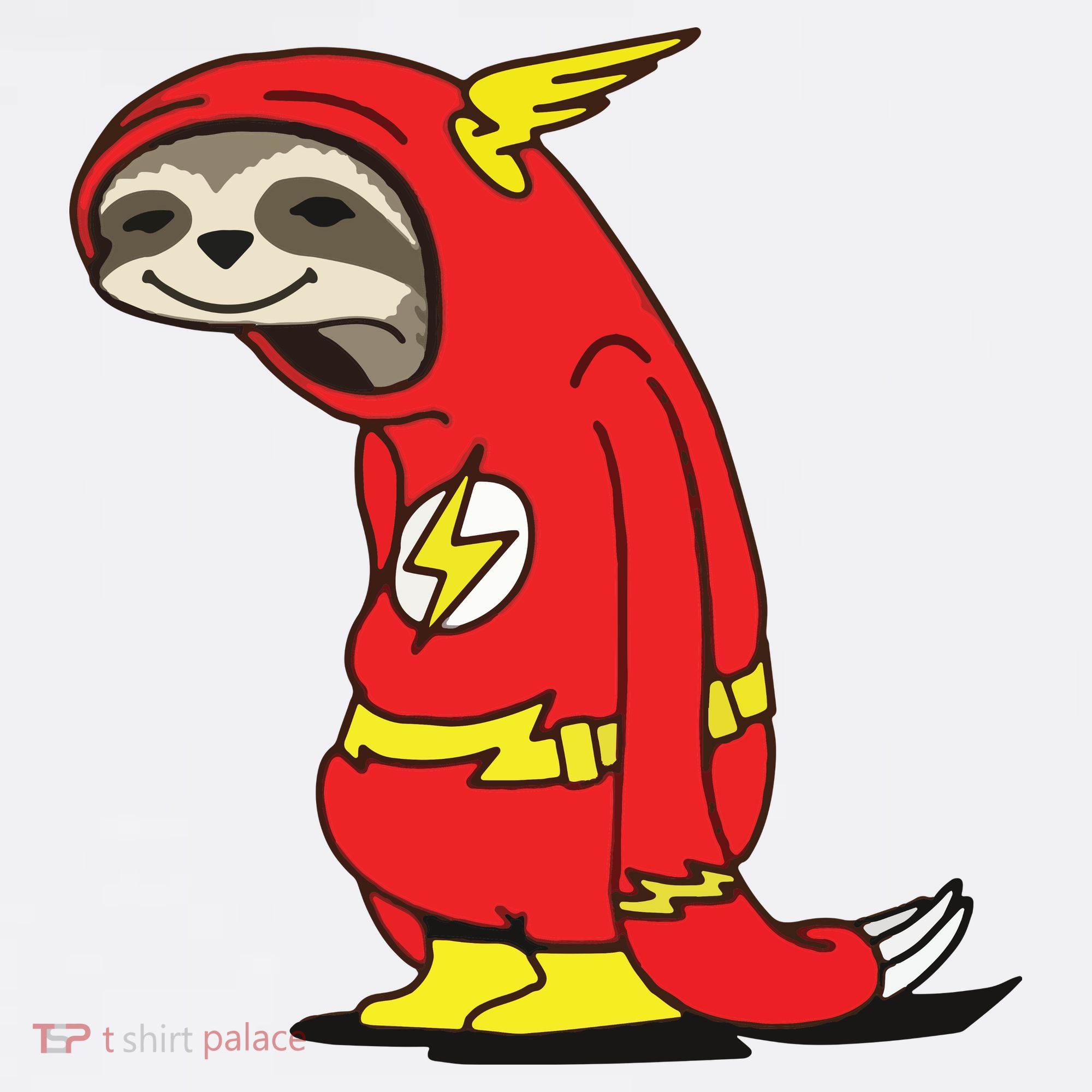 Flash Sloth Cool Nerd Gift For Him T-Shirt