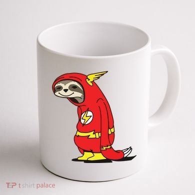 Flash Sloth Cool Nerd Gift For Him Coffee Mug back