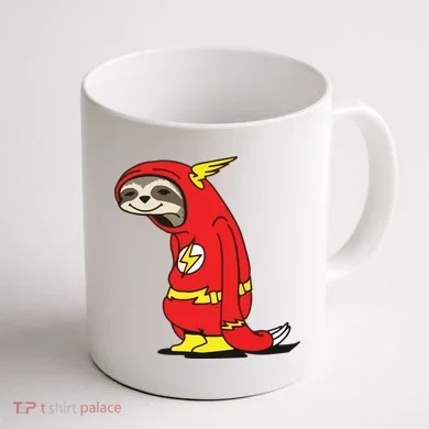 Flash Sloth Cool Nerd Gift For Him Coffee Mug back