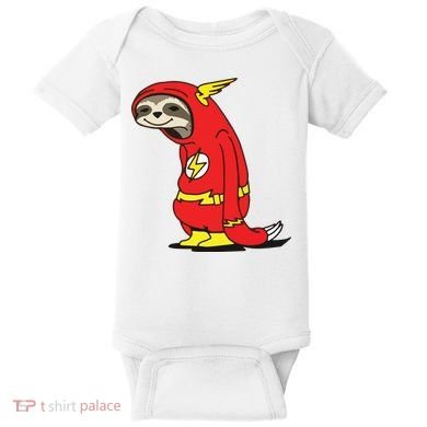 Flash Sloth Cool Nerd Gift For Him Baby Bodysuit