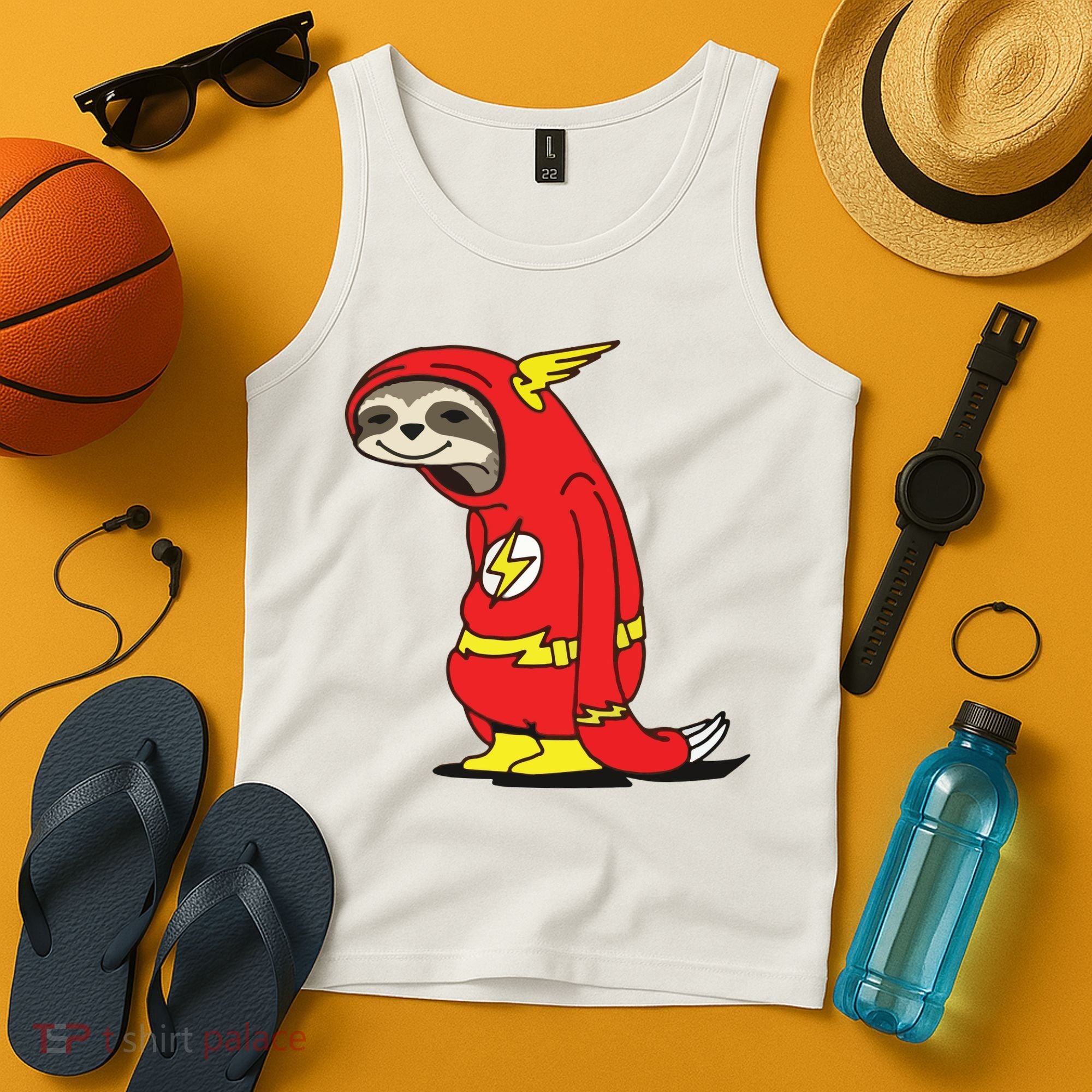 Flash Sloth Cool Nerd Gift For Him Tank Top