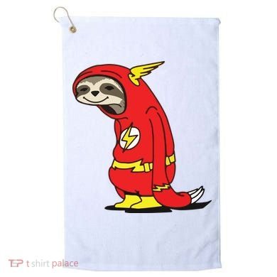 Flash Sloth Cool Nerd Gift For Him Golf Towel