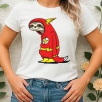 Flash Sloth Cool Nerd Gift For Him Women's T-Shirt thumb 2