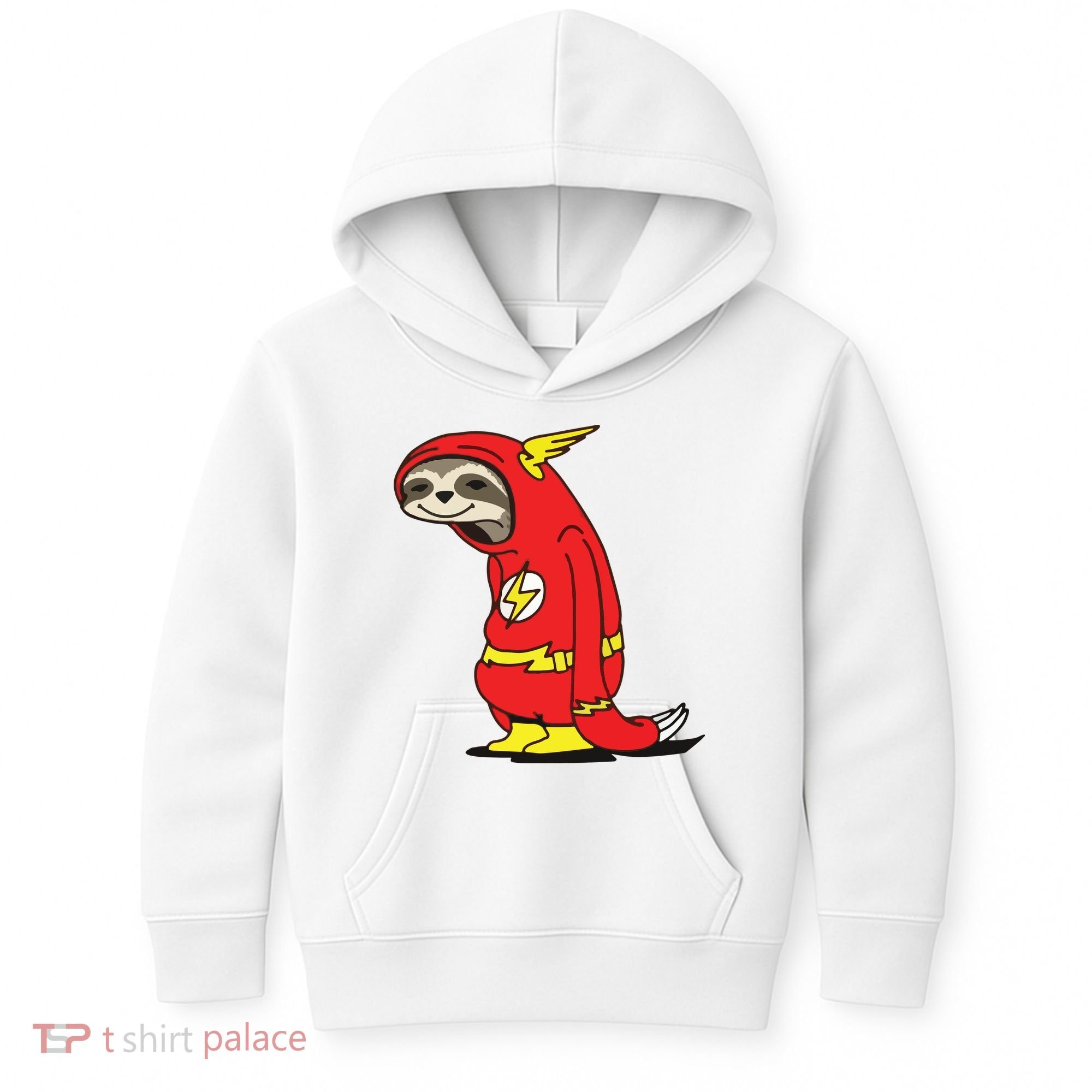 Flash Sloth Cool Nerd Gift For Him Kids Hoodie