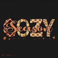 Fall Season Cozy Vibes Vintage Cute Winter Quote T-Shirt thumb 7