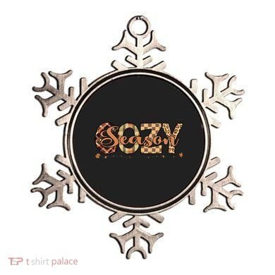 Fall Season Cozy Vibes Vintage Cute Winter Quote Ornament