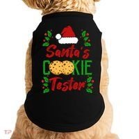 Funny SantaS Cookie Tester Christmas Cookies Taste Test Gift Doggie Tank thumb 0