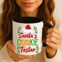 Funny SantaS Cookie Tester Christmas Cookies Taste Test Gift Coffee Mug thumb 3