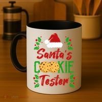 Funny SantaS Cookie Tester Christmas Cookies Taste Test Gift Coffee Mug thumb 4