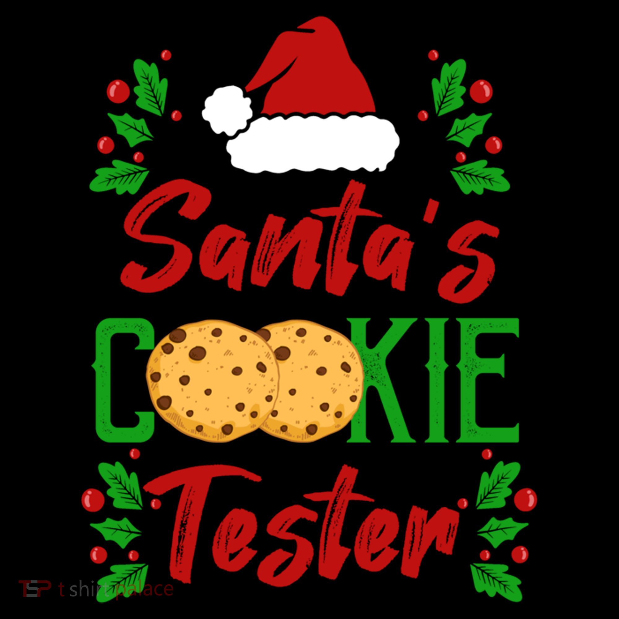Funny SantaS Cookie Tester Christmas Cookies Taste Test Gift Women's Hoodie