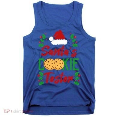 Funny SantaS Cookie Tester Christmas Cookies Taste Test Gift Tank Top