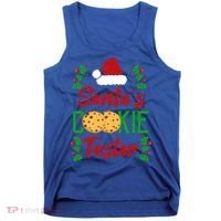 Funny SantaS Cookie Tester Christmas Cookies Taste Test Gift Tank Top thumb 0