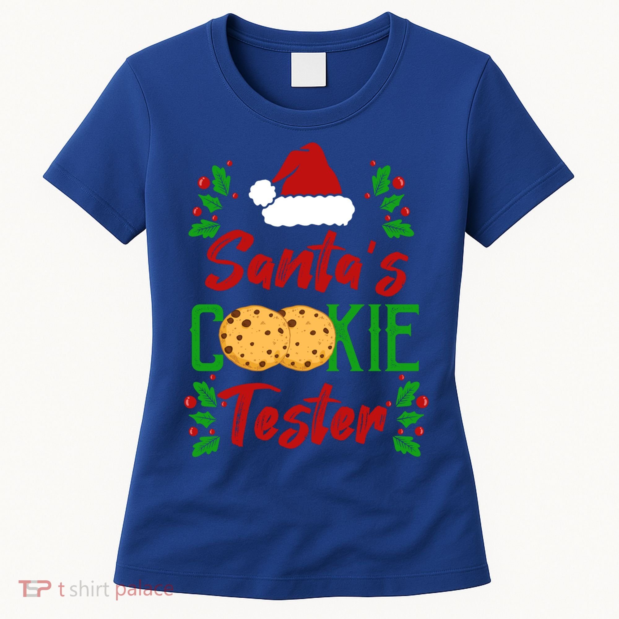 Funny SantaS Cookie Tester Christmas Cookies Taste Test Gift Women's T-Shirt