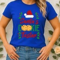 Funny SantaS Cookie Tester Christmas Cookies Taste Test Gift Women's T-Shirt thumb 2