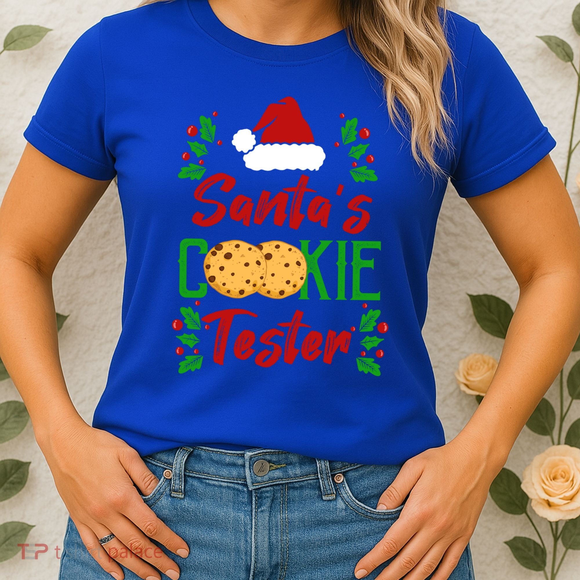 Funny SantaS Cookie Tester Christmas Cookies Taste Test Gift Women's T-Shirt