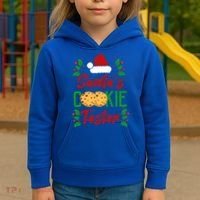 Funny SantaS Cookie Tester Christmas Cookies Taste Test Gift Kids Hoodie thumb 3
