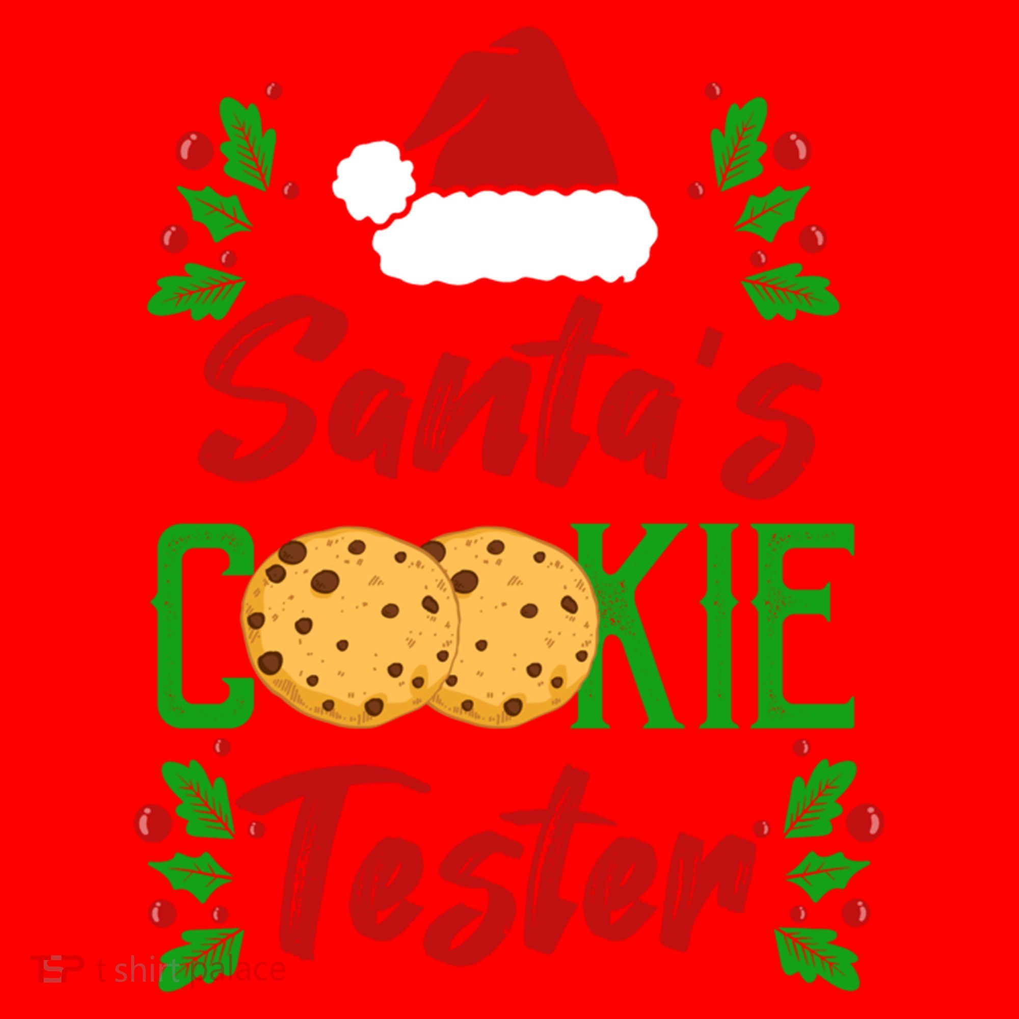 Funny SantaS Cookie Tester Christmas Cookies Taste Test Gift Santa Hat
